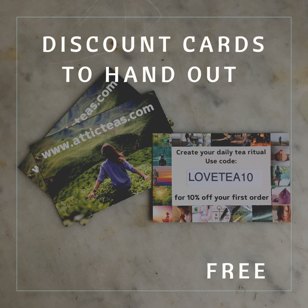 discount cards to hand out